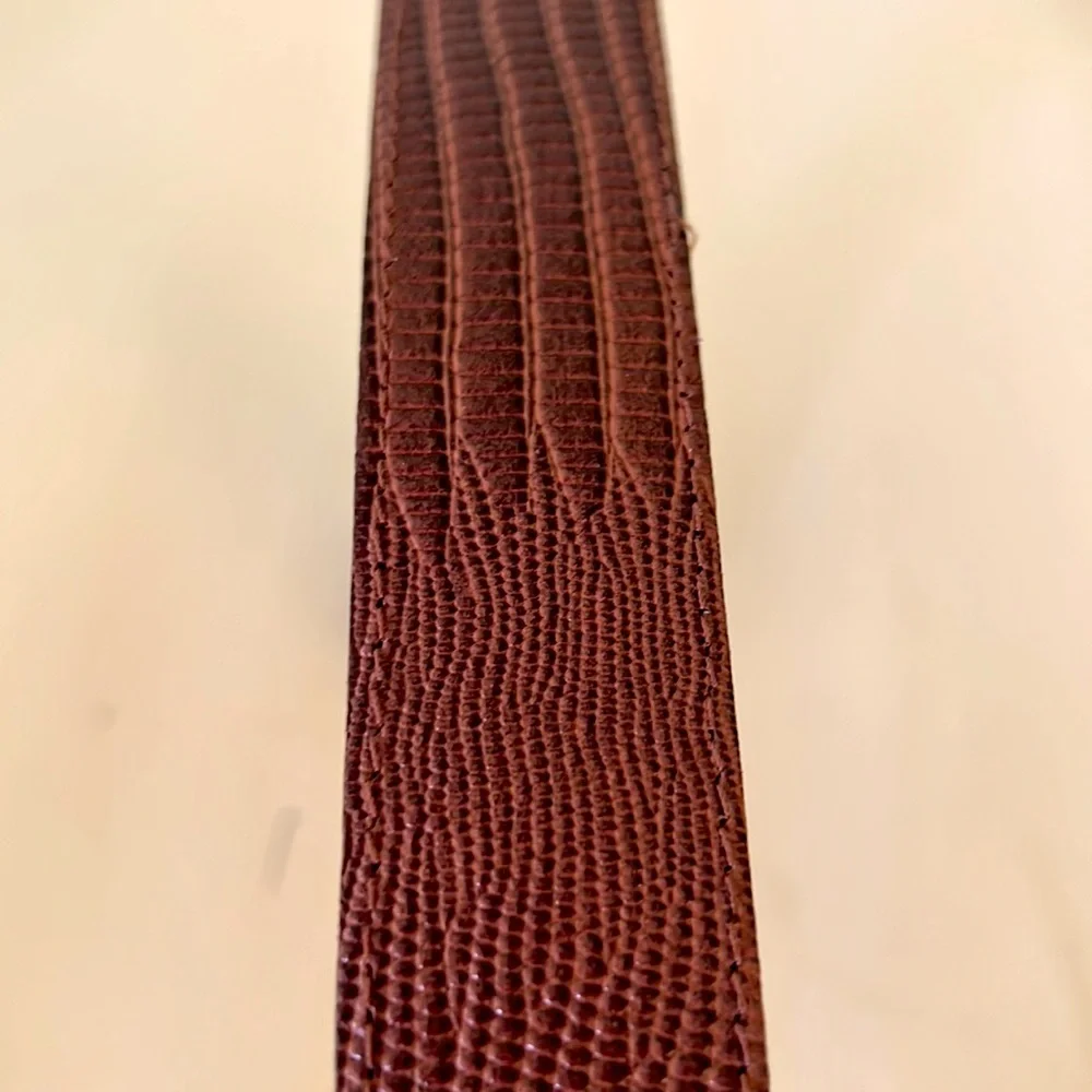 Western Belt Sz 10 Brown Embossed Rodeo Faux Leather
